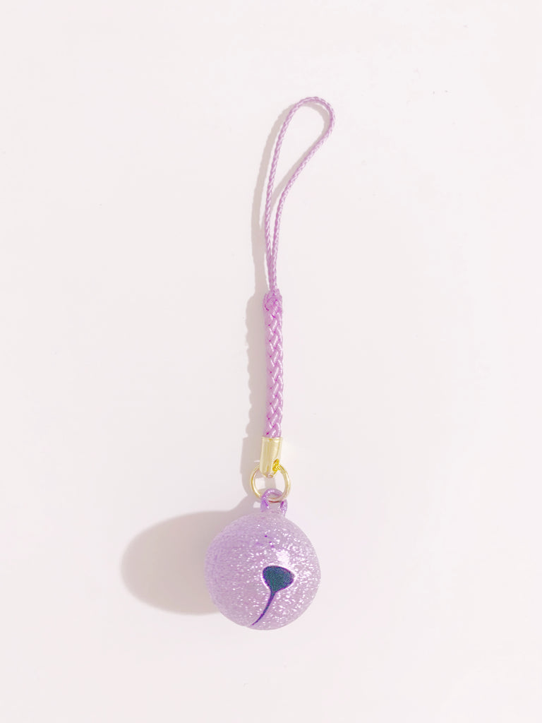 [本日一粒万倍日]  撫で鈴キーホルダー(purple)**