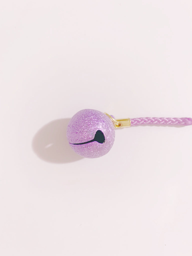 [本日一粒万倍日]  撫で鈴キーホルダー(purple)**