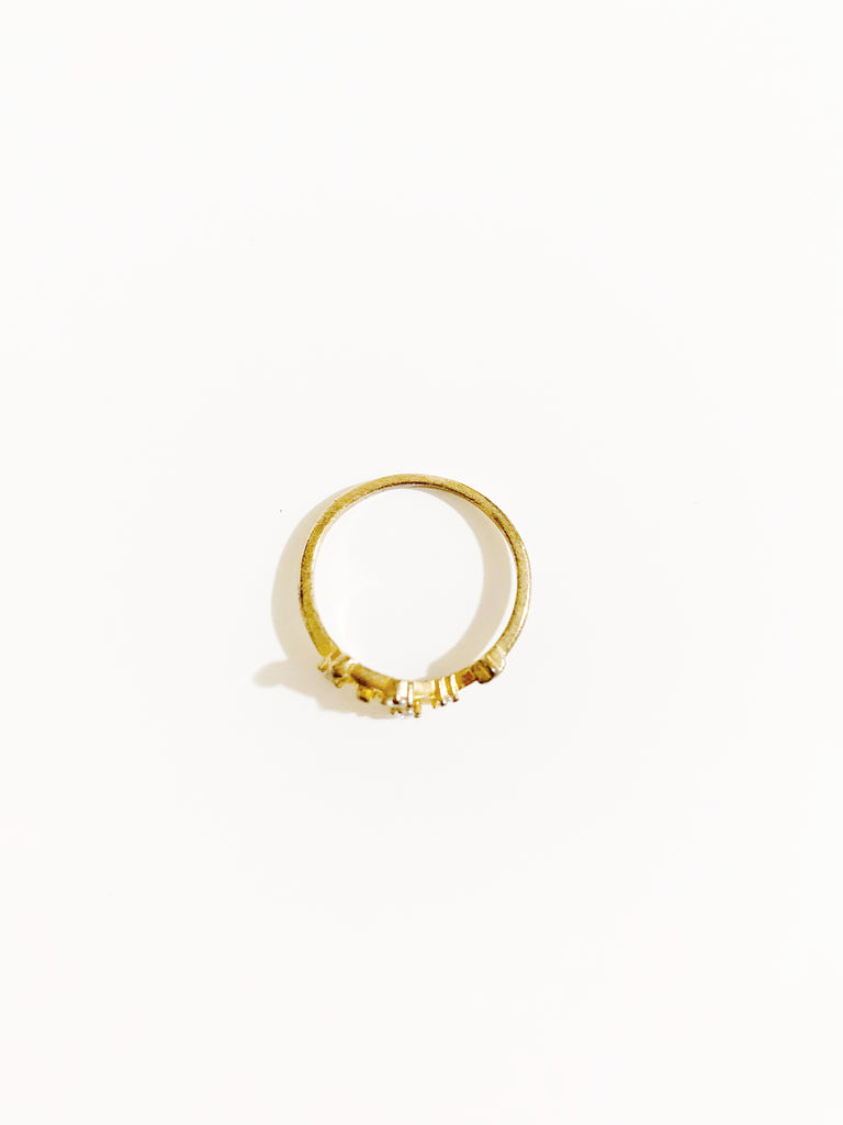 ¥1490【アウトレット】[星座リング] 3. 双子座 ( diamond ) [2025年プチ占い付]