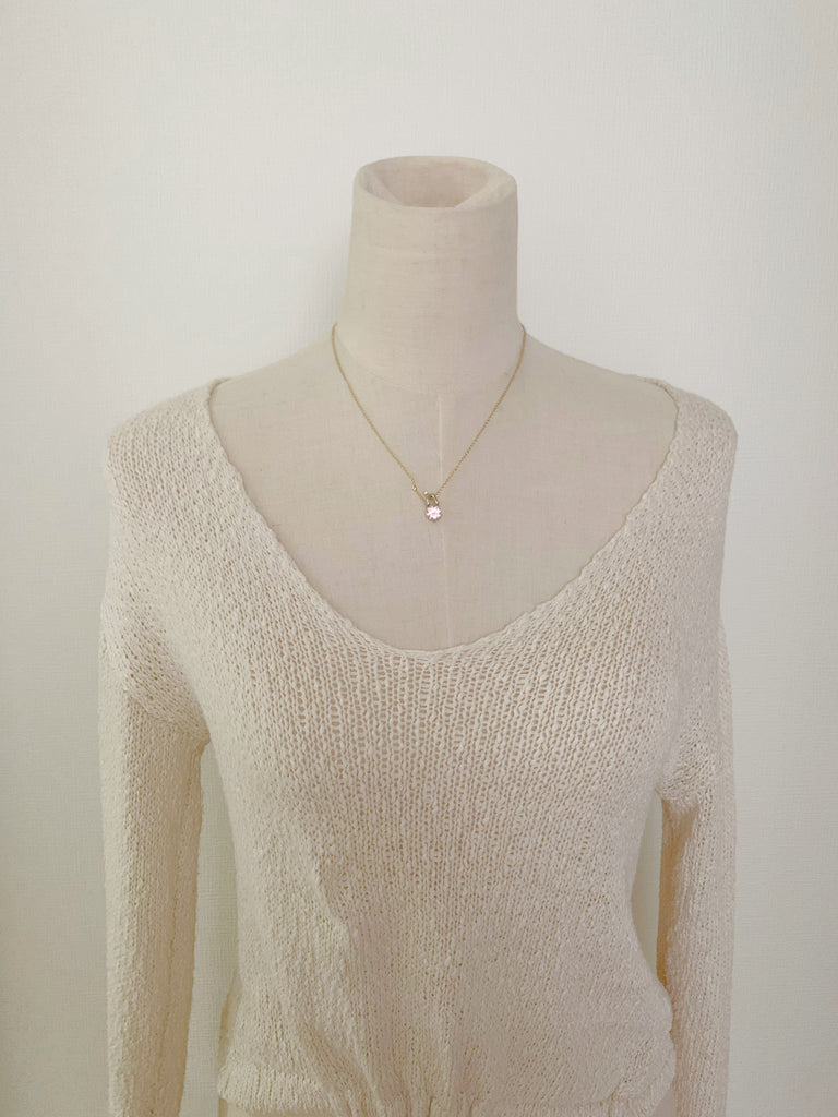 【結婚準備】プレマリーピンクネックレス( Pink Diamond )*