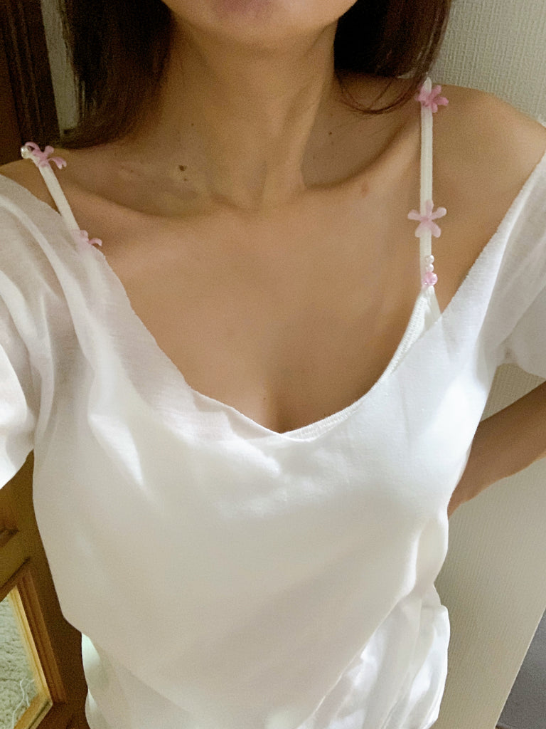 【サンプル商品】パワーストーン・シアーTシャツ(moon stone)**