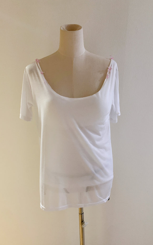 【サンプル商品】パワーストーン・シアーTシャツ(moon stone)**