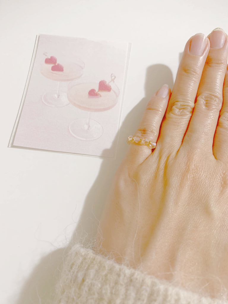 [ピンキーサイズ]【あなたの魅力に沼らせる】ストロベリークォーツリング*