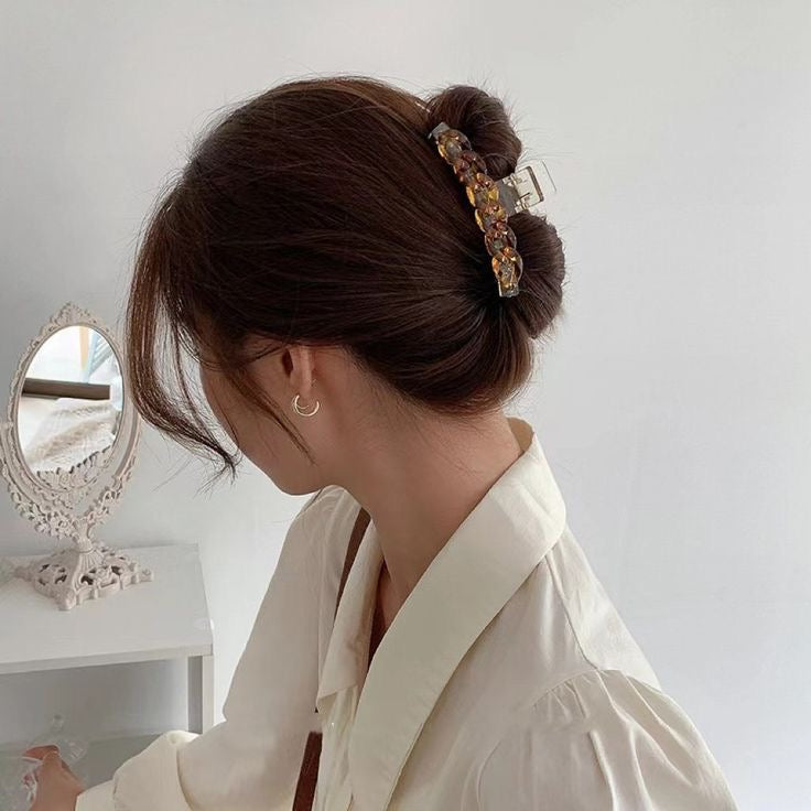 【パートナーゲット】重陽の節句ミニヘアクリップ (ライトオレンジ)*