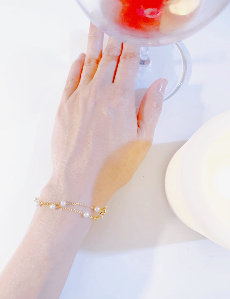 【1点限り】【金運パール】2WAYネックレス・ブレスレット*