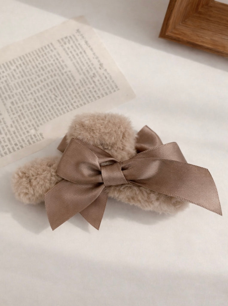 【OUTLET】【抱きしめたくなる♡】ふわモテ*ヘアクリップ(light brown)