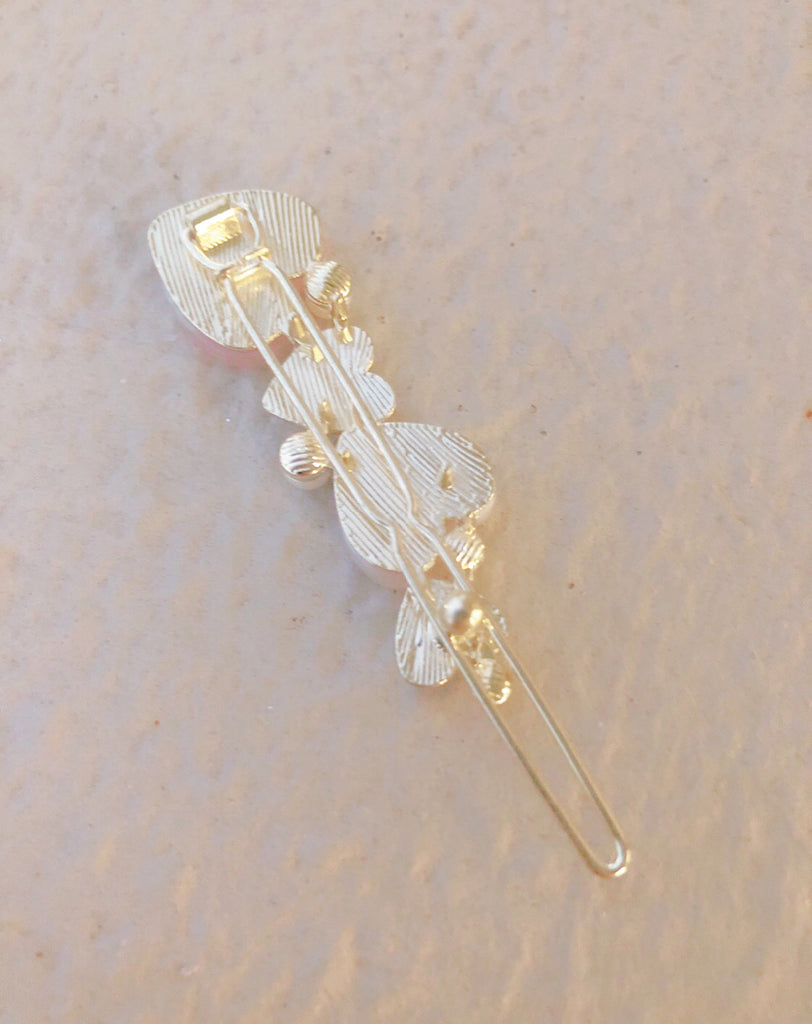 [結婚希望の方用]ピンクムーン&シェルのヘアピン