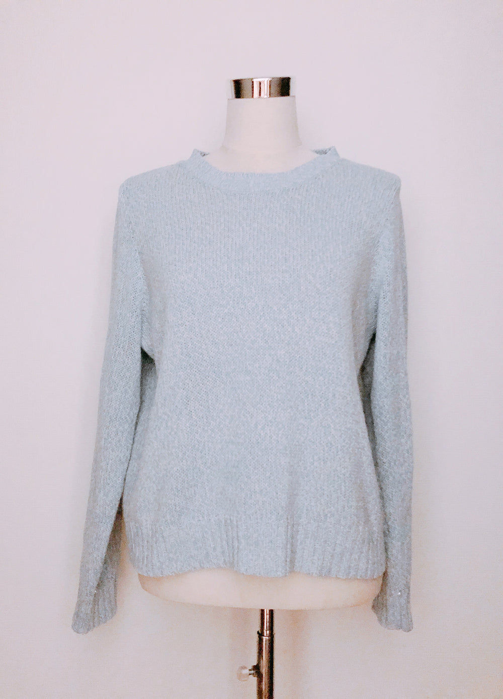 "金運up"の願いが叶うライトブルーニットトップス*(VINTAGE)